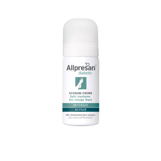 Allpresan diabetic Schaum-Creme INTENSIV+REPAIR mit Urea- 35 ml Probe-Dose